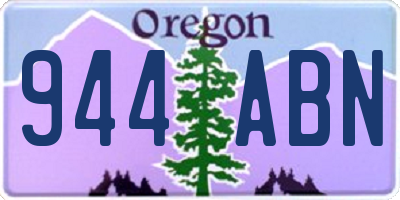 OR license plate 944ABN