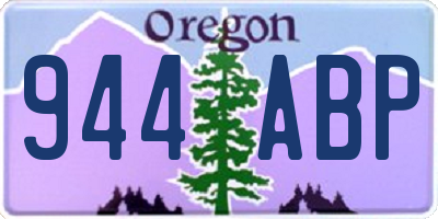 OR license plate 944ABP