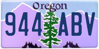 OR license plate 944ABV