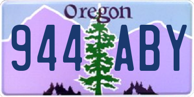OR license plate 944ABY