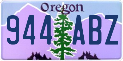 OR license plate 944ABZ