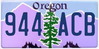 OR license plate 944ACB