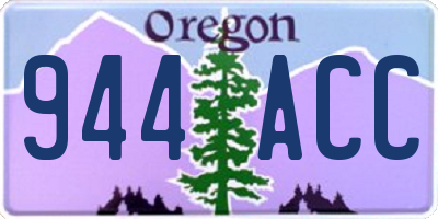 OR license plate 944ACC