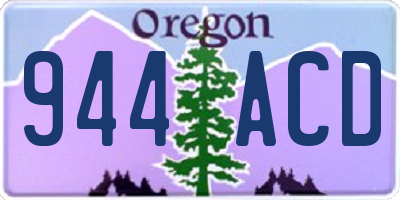 OR license plate 944ACD