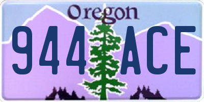 OR license plate 944ACE