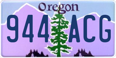 OR license plate 944ACG