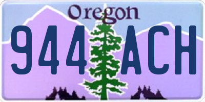 OR license plate 944ACH