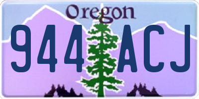 OR license plate 944ACJ