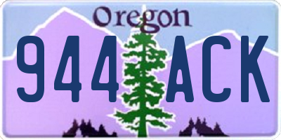 OR license plate 944ACK