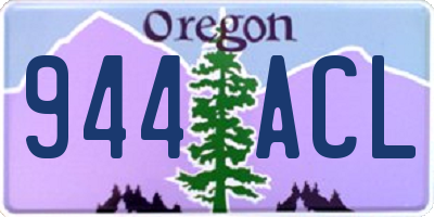OR license plate 944ACL