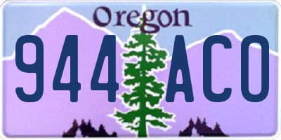 OR license plate 944ACO