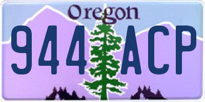 OR license plate 944ACP