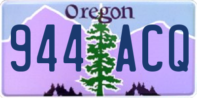 OR license plate 944ACQ