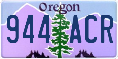 OR license plate 944ACR