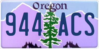 OR license plate 944ACS