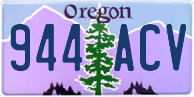 OR license plate 944ACV