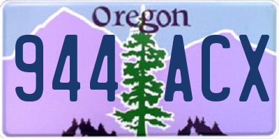 OR license plate 944ACX