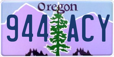 OR license plate 944ACY
