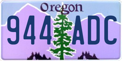 OR license plate 944ADC
