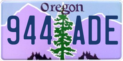 OR license plate 944ADE