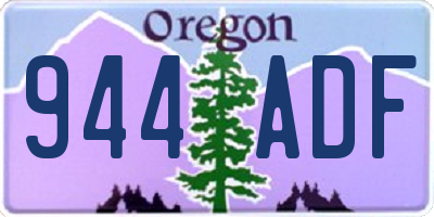OR license plate 944ADF
