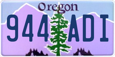 OR license plate 944ADI