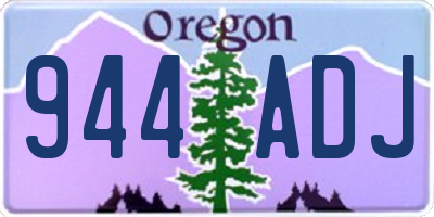 OR license plate 944ADJ