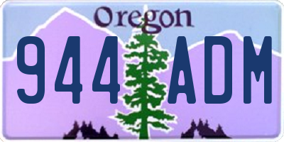 OR license plate 944ADM