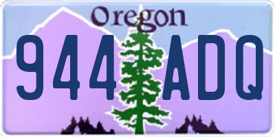 OR license plate 944ADQ