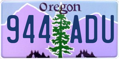 OR license plate 944ADU