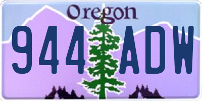 OR license plate 944ADW