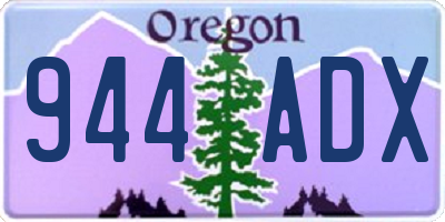 OR license plate 944ADX