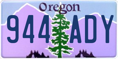 OR license plate 944ADY