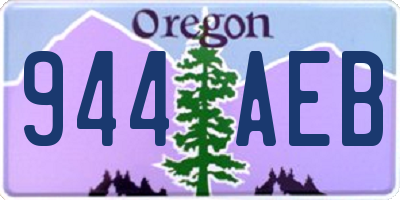 OR license plate 944AEB