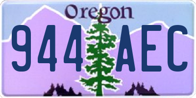 OR license plate 944AEC