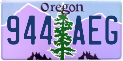 OR license plate 944AEG