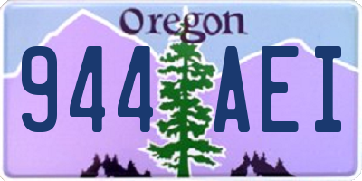 OR license plate 944AEI