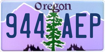 OR license plate 944AEP