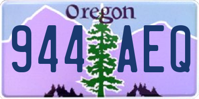 OR license plate 944AEQ