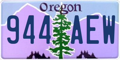 OR license plate 944AEW