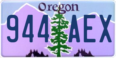 OR license plate 944AEX