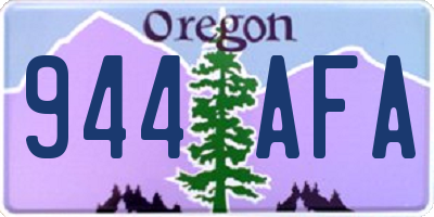 OR license plate 944AFA