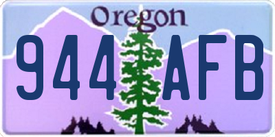 OR license plate 944AFB