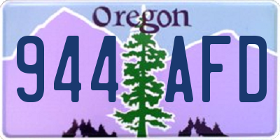 OR license plate 944AFD