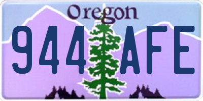 OR license plate 944AFE