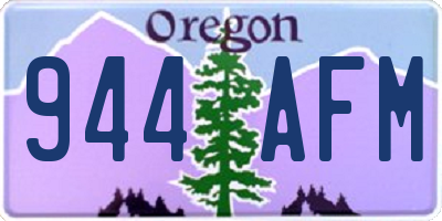 OR license plate 944AFM