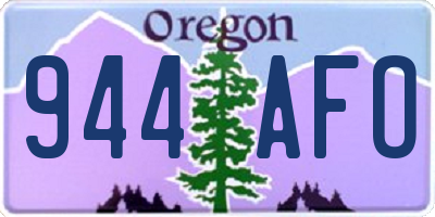 OR license plate 944AFO