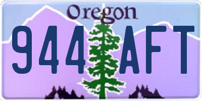OR license plate 944AFT