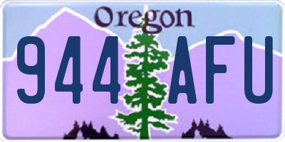 OR license plate 944AFU