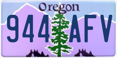 OR license plate 944AFV